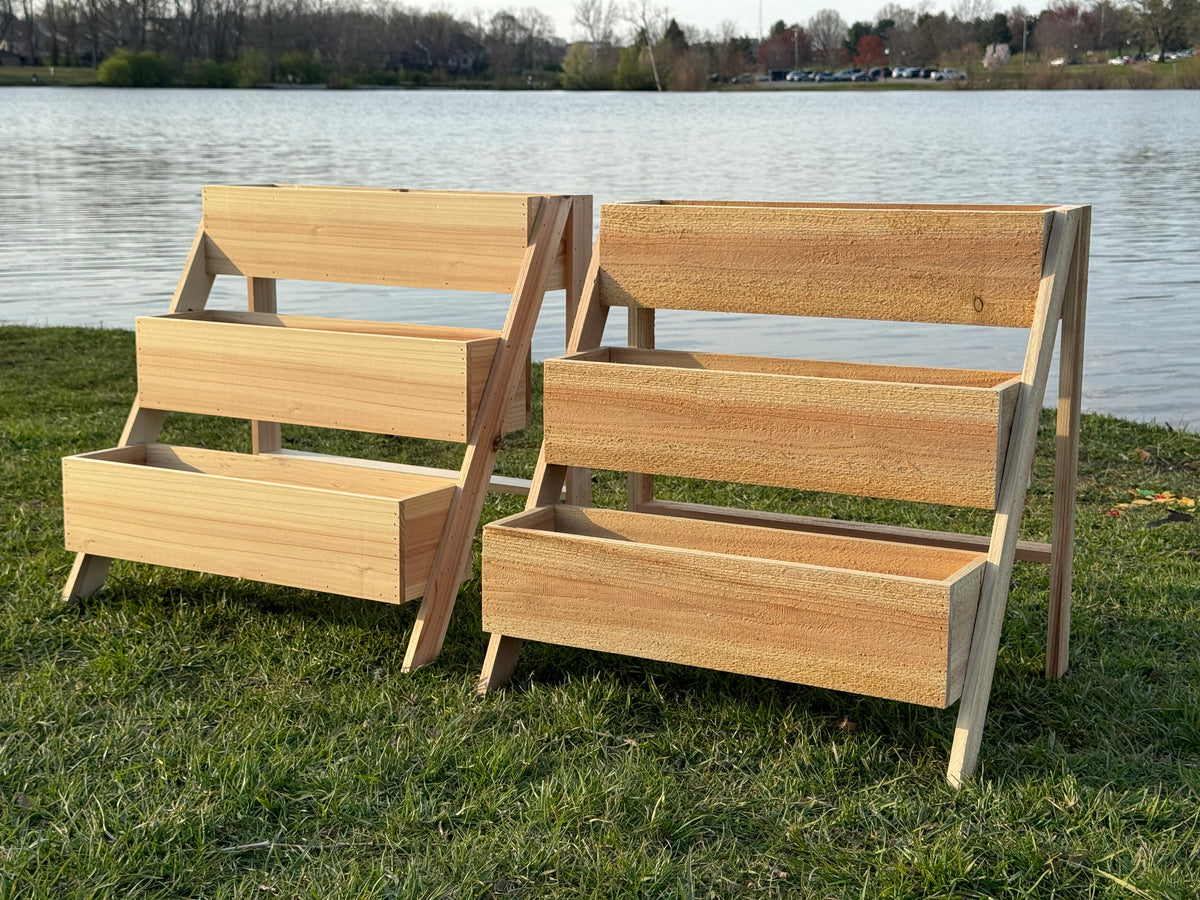Three-Tiered Planter 25" Wide