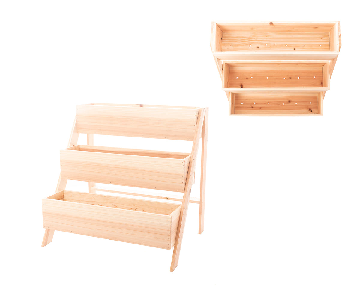 Three-Tiered Planter 25" Wide
