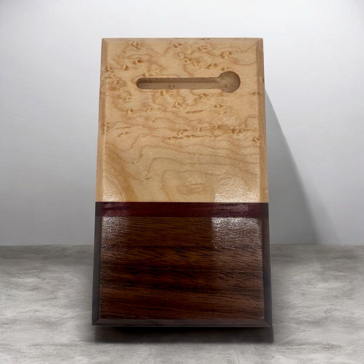 Key Holder | Birdseye Maple, Purpleheart, Black Walnut
