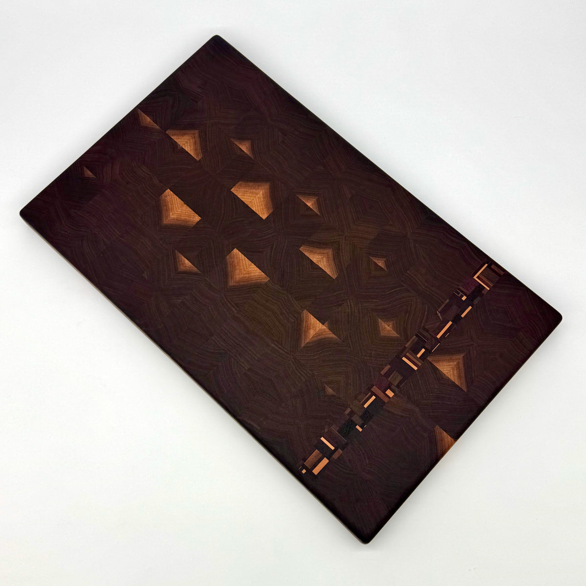 Midnight Bourbon | Black Walnut End Grain Cutting and Serving Board