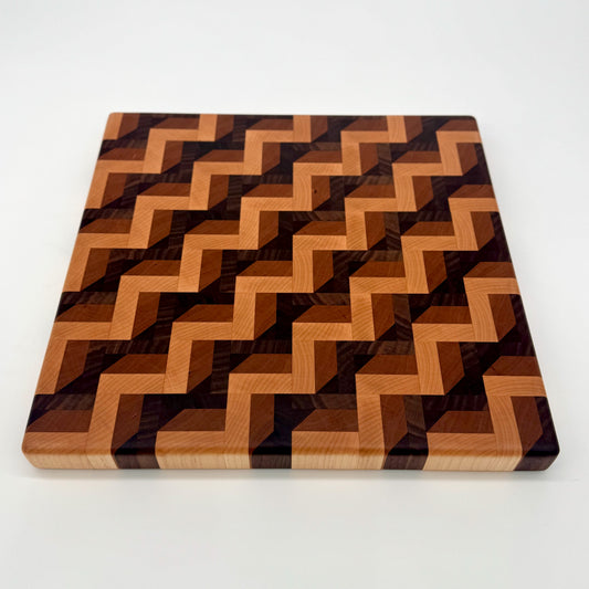 The Pinnacles | 3D End Grain Cutting and Serving Board