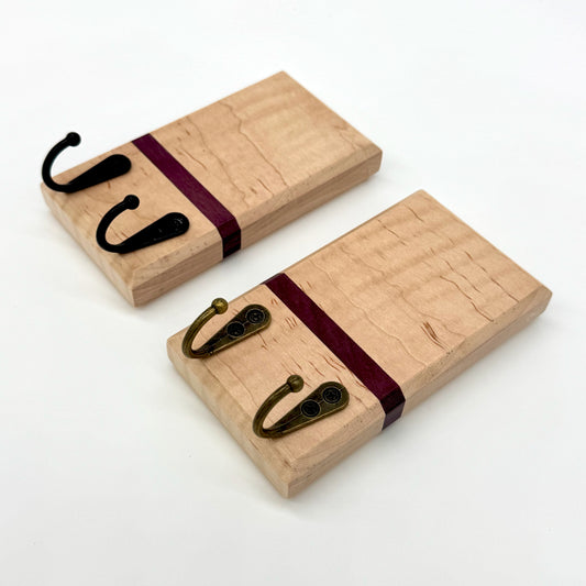 Key Holder | Curly Maple & Purpleheart