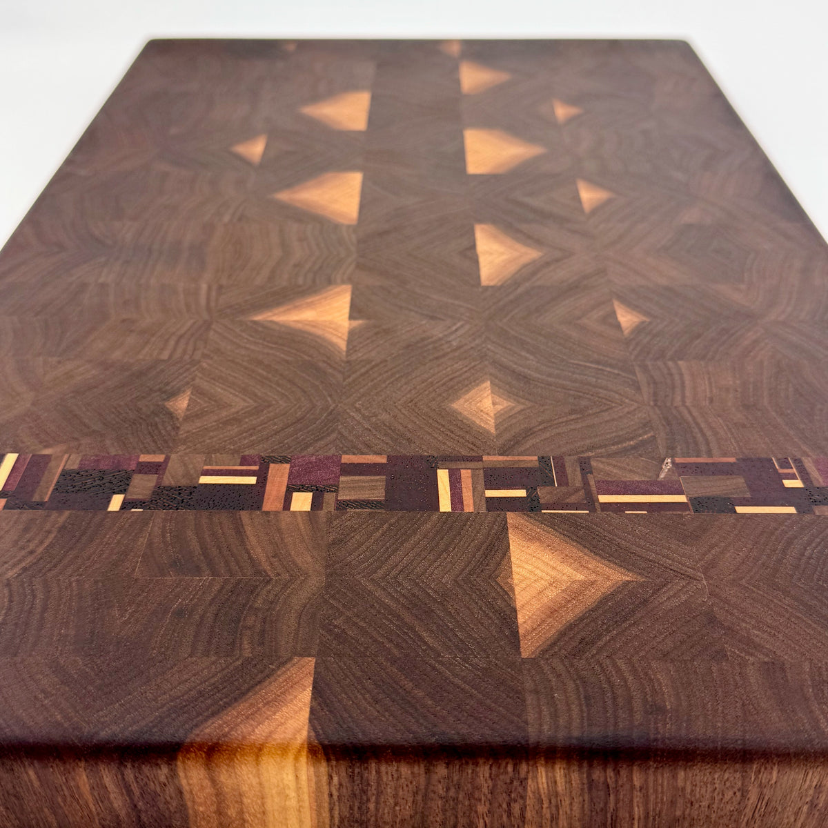 Midnight Bourbon | Black Walnut End Grain Cutting and Serving Board