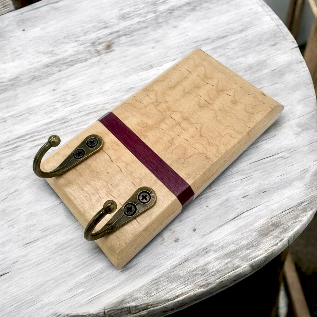 Key Holder | Curly Maple & Purpleheart
