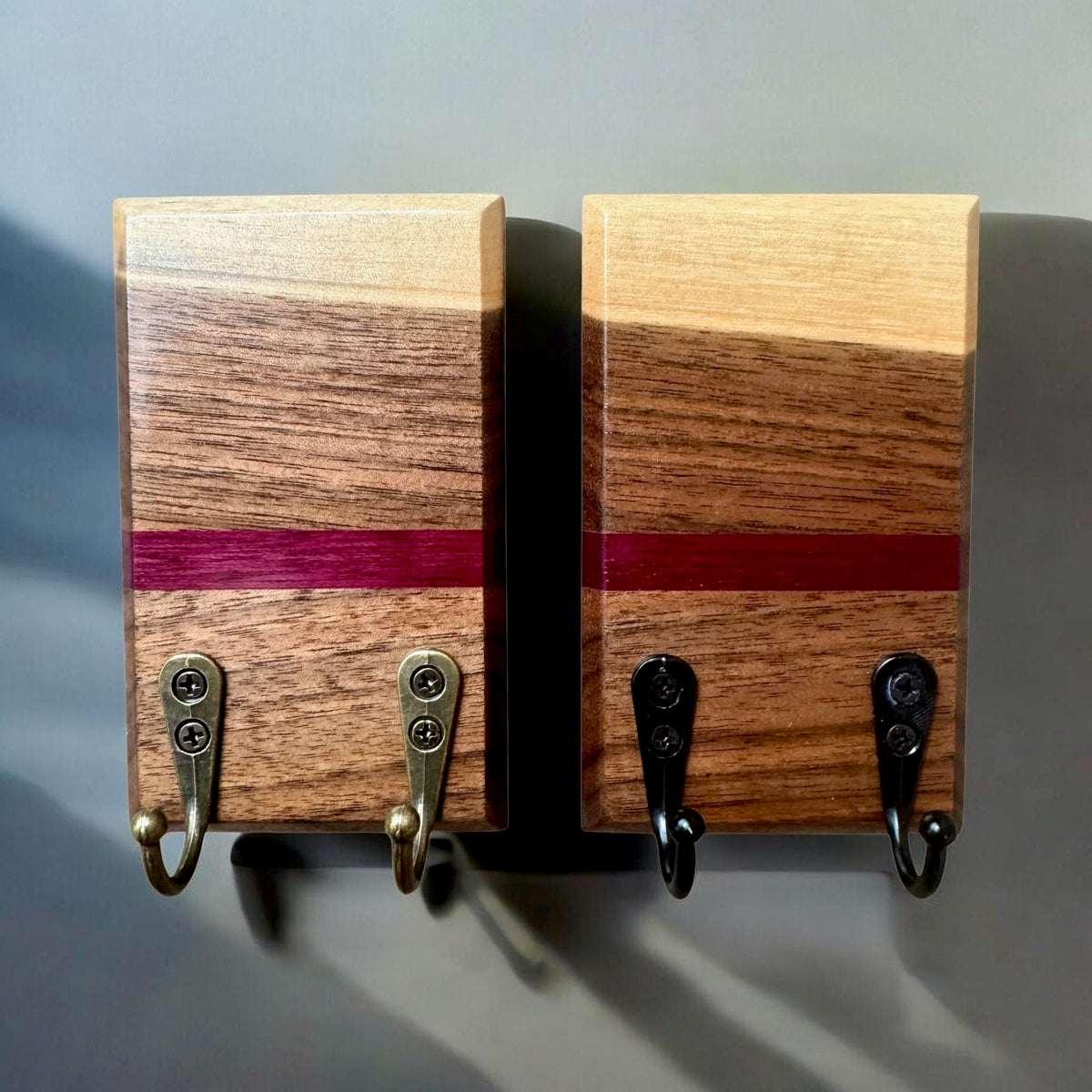 Key Holder | Black Walnut & Purpleheart