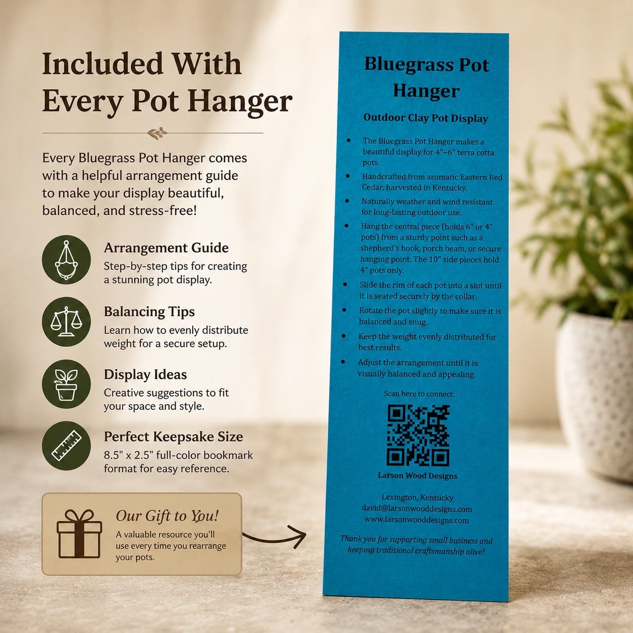 Bluegrass Plant Hanger